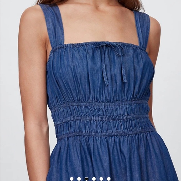 Gap Blue Denim Dress size large - Picture 5 of 6